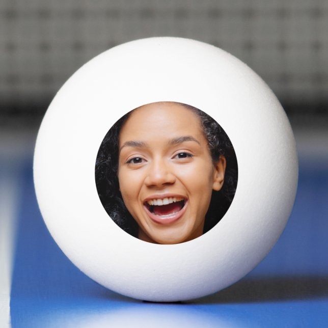 Leuk Full Face Close-up Selfie Foto Pingpongbal