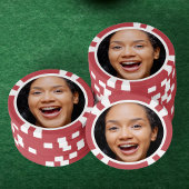 Leuk Full Face Close-up Selfie Foto Poker Chips