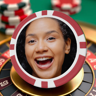 Leuk Full Face Close-up Selfie Foto Poker Chips