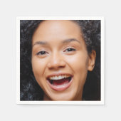 Leuk Full Face Close-up Selfie Foto Servet (Voorkant)