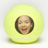 Leuk Full Face Close-up Selfie Foto Tennisballen (Voorkant)