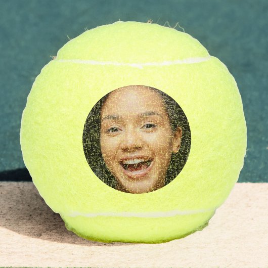 Leuk Full Face Close-up Selfie Foto Tennisballen