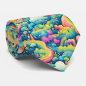 Leuk Funky Rainbow Fantasy Pattern Stropdas (Opgerold)