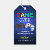 Leuk Game Over Gamen Bedankt Cadeaulabel (Voorkant)