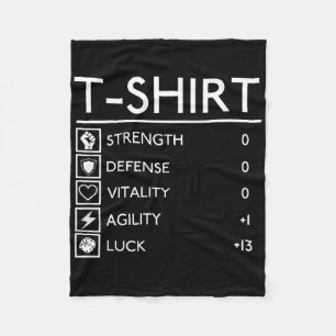 Leuk Gamer Fantasy Level Up Rpg Game T-shirt Fleece Deken
