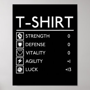Leuk Gamer Fantasy Level Up Rpg Game T-shirt  Poster