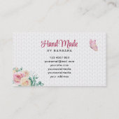 Leuk garen hart breinaalden visitekaartje (Achterkant)