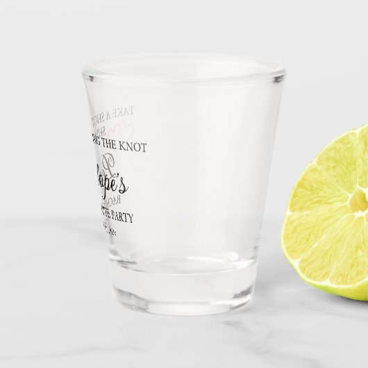 Leuk Geborduurd Jonggezellenfeestje  Shot Glas (Rechts)