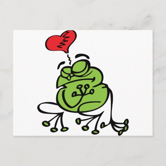 Leuk Gebroken Hart, de AntiKikker van de Feestdagenkaart (Voorkant)