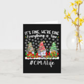 Leuk Gecertificeerd Medisch Assistent Kerstmis CMA Kaart (Gele Bloem)