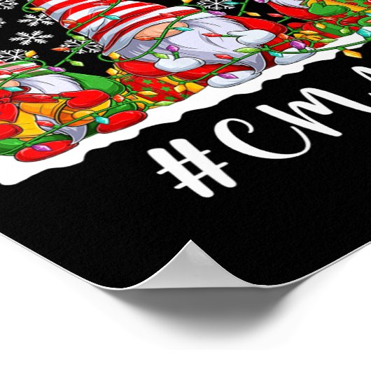 Leuk Gecertificeerd Medisch Assistent Kerstmis CMA Poster (Hoek)