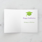 Leuk gedaan Afstuderen gefeliciteerd Kaart (Binnen)