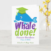 Leuk gedaan Afstuderen gefeliciteerd Kaart (Gele Bloem)