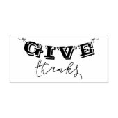 Leuk Geef Bedankt Banner Rubber Art Stamp Rubberstempel (Afrduk)