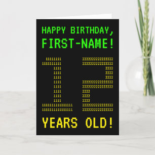 Leuk, Geeky, Nerdy "12 JAAR GEWORDEN!" Verjaardags Kaart