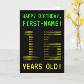 Leuk, Geeky, Nerdy "16 JAAR OUD!" Verjaardag Kaart (Gele Bloem)