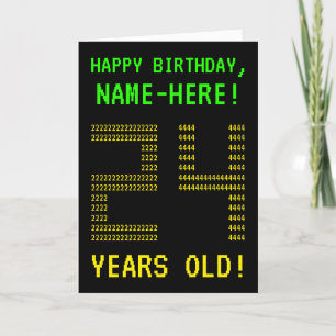 Leuk, Geeky, Nerdy "24 JAAR OUD!" Verjaardag Kaart