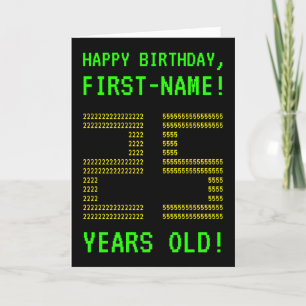 Leuk, Geeky, Nerdy "25 JAAR OUD!" Verjaardag Kaart