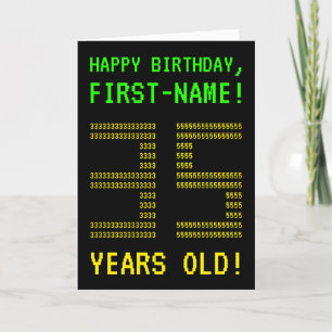 Leuk, Geeky, Nerdy "35 JAAR OUD!" Verjaardag Kaart