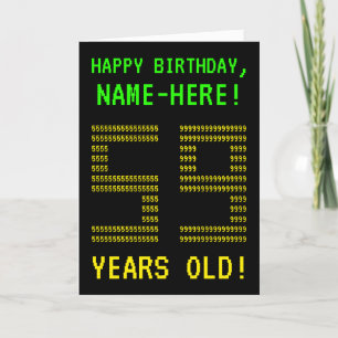 Leuk, Geeky, Nerdy "59 JAAR OUD!" Verjaardag Kaart