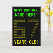 Leuk, Geeky, Nerdy "67 JAAR OUD!" Verjaardag Kaart (Gele Bloem)