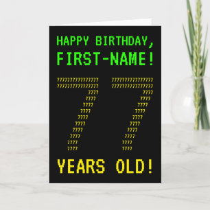 Leuk, Geeky, Nerdy "77 JAAR OUD!" Verjaardag Kaart