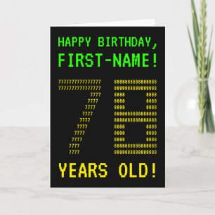 Leuk, Geeky, Nerdy "78 JAAR OUD!" Verjaardag Kaart