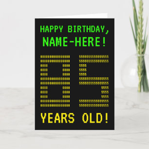 Leuk, Geeky, Nerdy "85 JAAR OUD!" Verjaardag Kaart