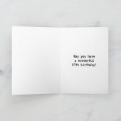 Leuk, Geeky, Nerdy "87 JAAR OUD!" Verjaardag Kaart (Binnen)