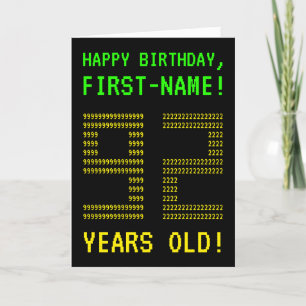 Leuk, Geeky, Nerdy "92 JAAR OUD!" Verjaardag Kaart