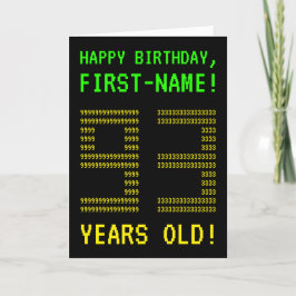 Leuk, Geeky, Nerdy "93 JAAR OUD!" Verjaardag Kaart
