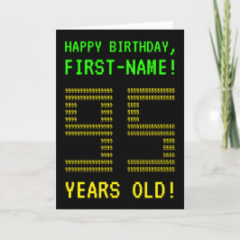 Leuk, Geeky, Nerdy "95 JAAR OUD!" Verjaardag Kaart