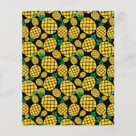 Leuk geel ananas tropisch fruit patroon