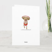 Leuk Geel Laboratorium Feliz Cumpleanos Kaart (Achterkant)