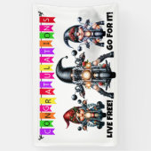 LEUK Gefeliciteerd Spandoek (Verticaal)