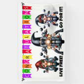 LEUK GEFELICITEERD SPANDOEK (Verticaal)