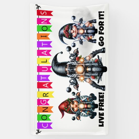 LEUK GEFELICITEERD SPANDOEK (Verticaal)