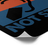 Leuk gehoorverlies ASL gebarentaal Ik ben doof Nee Poster (Hoek)