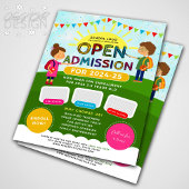 Leuk geïllustreerde school Open toelating invoegen Flyer