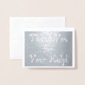 Leuk, Gekke "Bedankt voor je hulp!" Kaart (Voorkant met envelop)