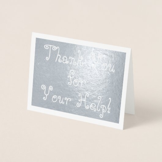 Leuk, Gekke "Bedankt voor je hulp!" Kaart (Voorkant)