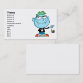 leuk gekke grappig kind cartoon visitekaartje (Voorkant / Achterkant)