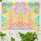 Leuk gekleurd bladerenpatroon theedoek (Gevouwen)