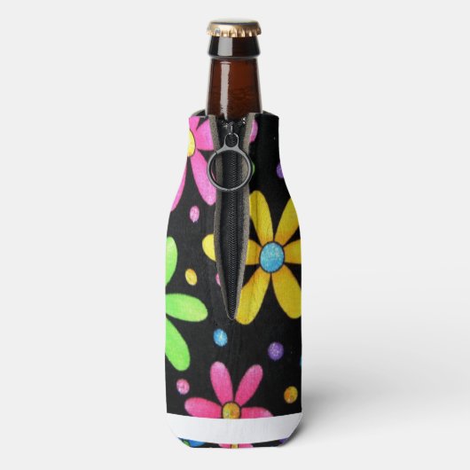 Leuk gekleurde bloemkoeler flesjeskoeler (Fles Achterkant)