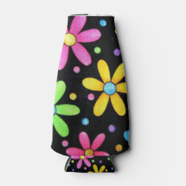 Leuk gekleurde bloemkoeler flesjeskoeler