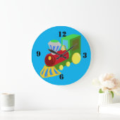 leuk gekleurde speelgoed trein grote klok (Huis)