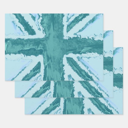 Leuk Gekleurde Union Jack van Heva Weva Craft / Gi Inpakpapier Vel (Set)