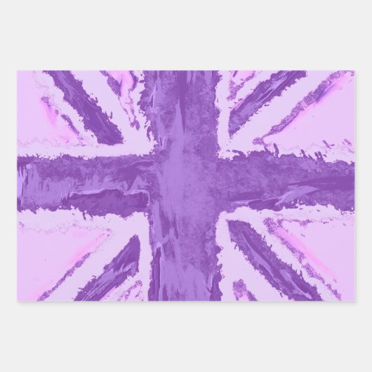 Leuk Gekleurde Union Jack van Heva Weva Craft / Gi Inpakpapier Vel (Voorkant 3)