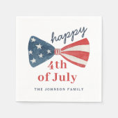 Leuk Gelukkig 4th van juli Servet (Voorkant)