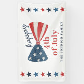 Leuk Gelukkig 4th van juli Spandoek (Verticaal)